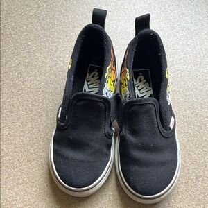 Vans Kids Black Slip-On Shoes